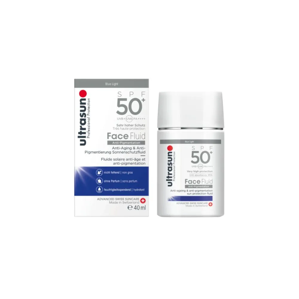 ULTRASUN FACE FLUID ANTI PIGMENTATION BLUE LIGHT SPF50+ 40ML