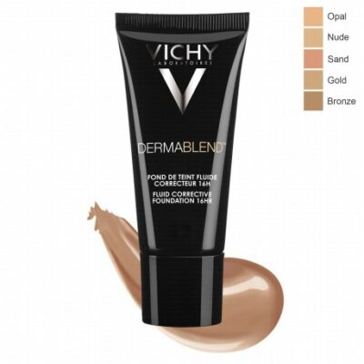 VICHY Dermablend Fond de Teint fluide correcteur 16h Teinte 25 Nude  30ml