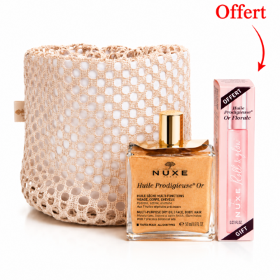 Nuxe Trousse Huile Prodigieuse Or 50mL+Cracker Roll On Floral 8mL(Offert)