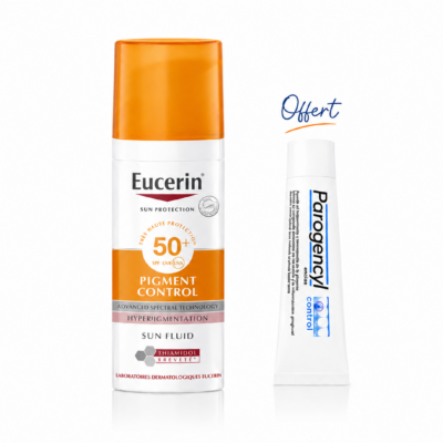 EUCERIN Pigment Control Fluid Anti-Tâches SPF50 50mL+Dentifrice Parogencyl 15mL (Offert)