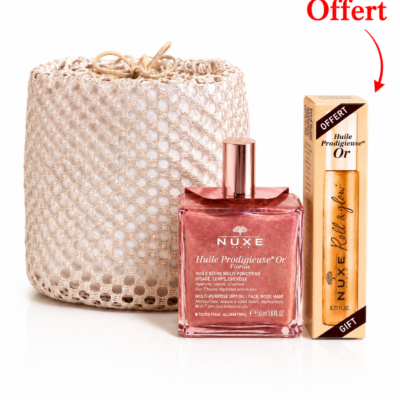 Nuxe Trousse Huile Prodigieuse Or Florale 50mL+Cracker Roll-On OR 8mL (Offert)