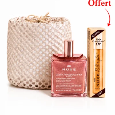 Nuxe Trousse Huile Prodigieuse Or Florale 50mL+Cracker Roll-On OR 8mL (Offert)