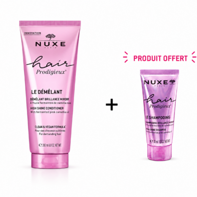 Nuxe Hair Prodigieux Le Démêlant Brillance Miroir 200mL + NUXE Shampoing 30mL (Offert)