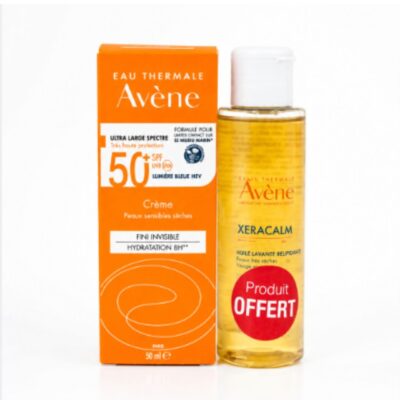 Avène Solaire Crème SPF50+ 50ml + Xeracalm Huile Lavante 100mL (OFFERTE)