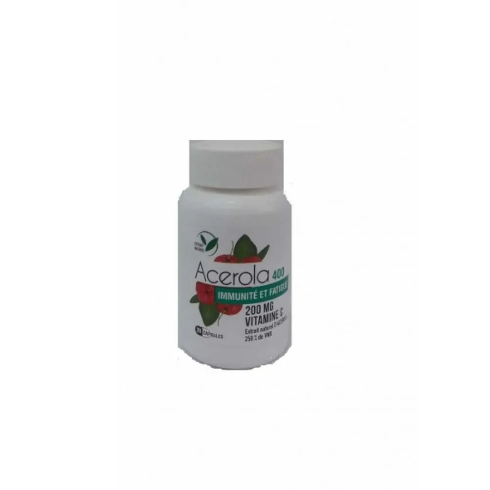 Acerola 400 200Mg Vitamine C 20 Capsules
