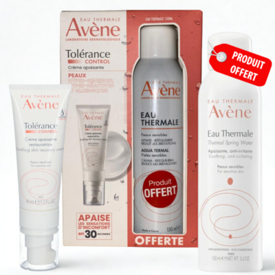AVENE COFFRET TOLERANCE CONTROLE CREME 40ML+ETA150ML OFFERT