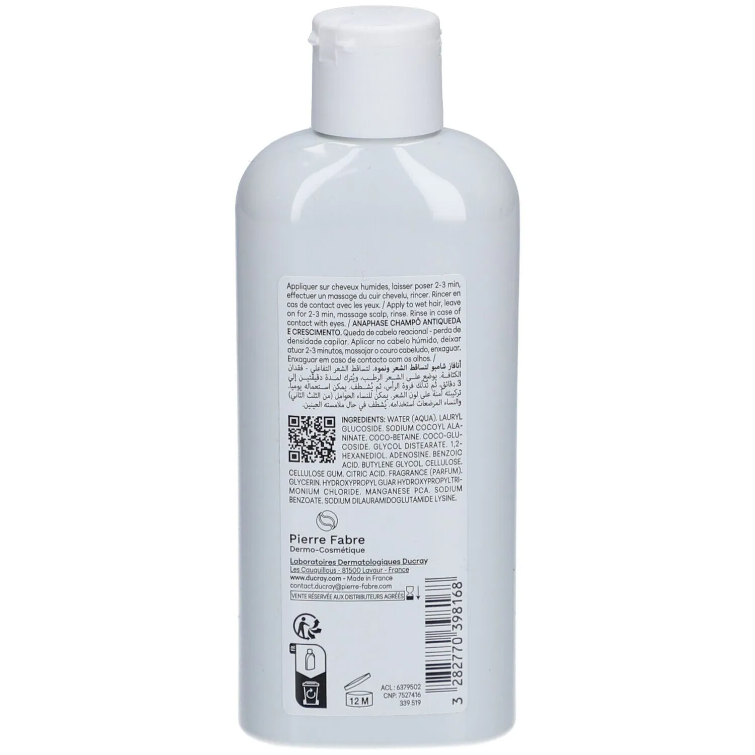 Ducray Anaphase Shampoing Antichute Anti-affinement 200mL