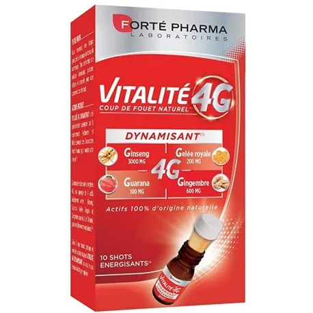 Forte Pharma Vitalite 4G Dynamisant 10 Ampoules