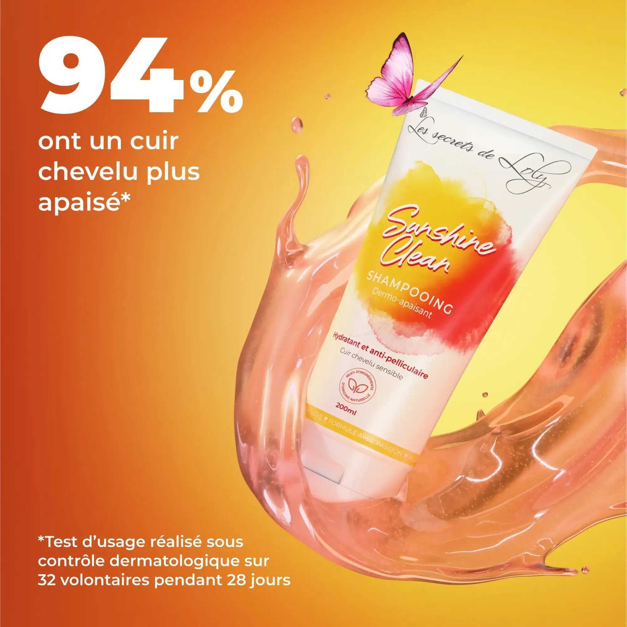 Sunshine Clean Shampooing cuir chevelu sensible 200ml