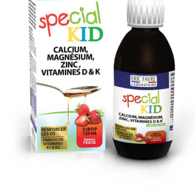 Eric Favre Special Kid Sirop Calcium, Magnésium, Zinc, Vitamines D &Amp; K125ml