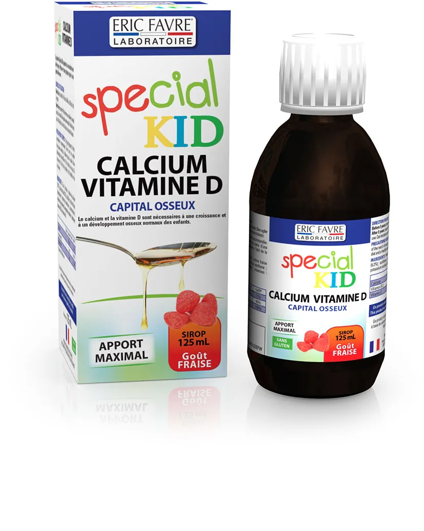 Eric Favre Sirop Calcium Vitamine D sirop 125ml