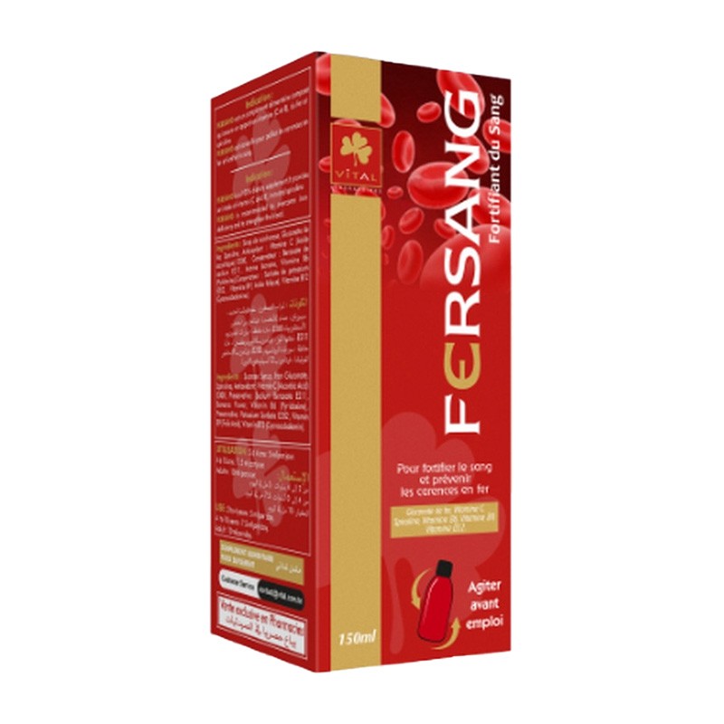 VITAL FERSANG Fortifiant du Sang sirop 150ml