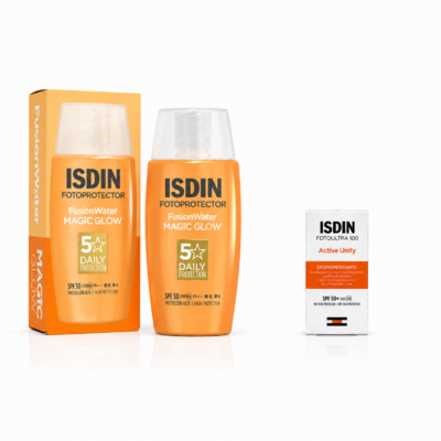 ISDIN FUSION Water Magic Glow SPF50 50mL + Mini Dose Offerte