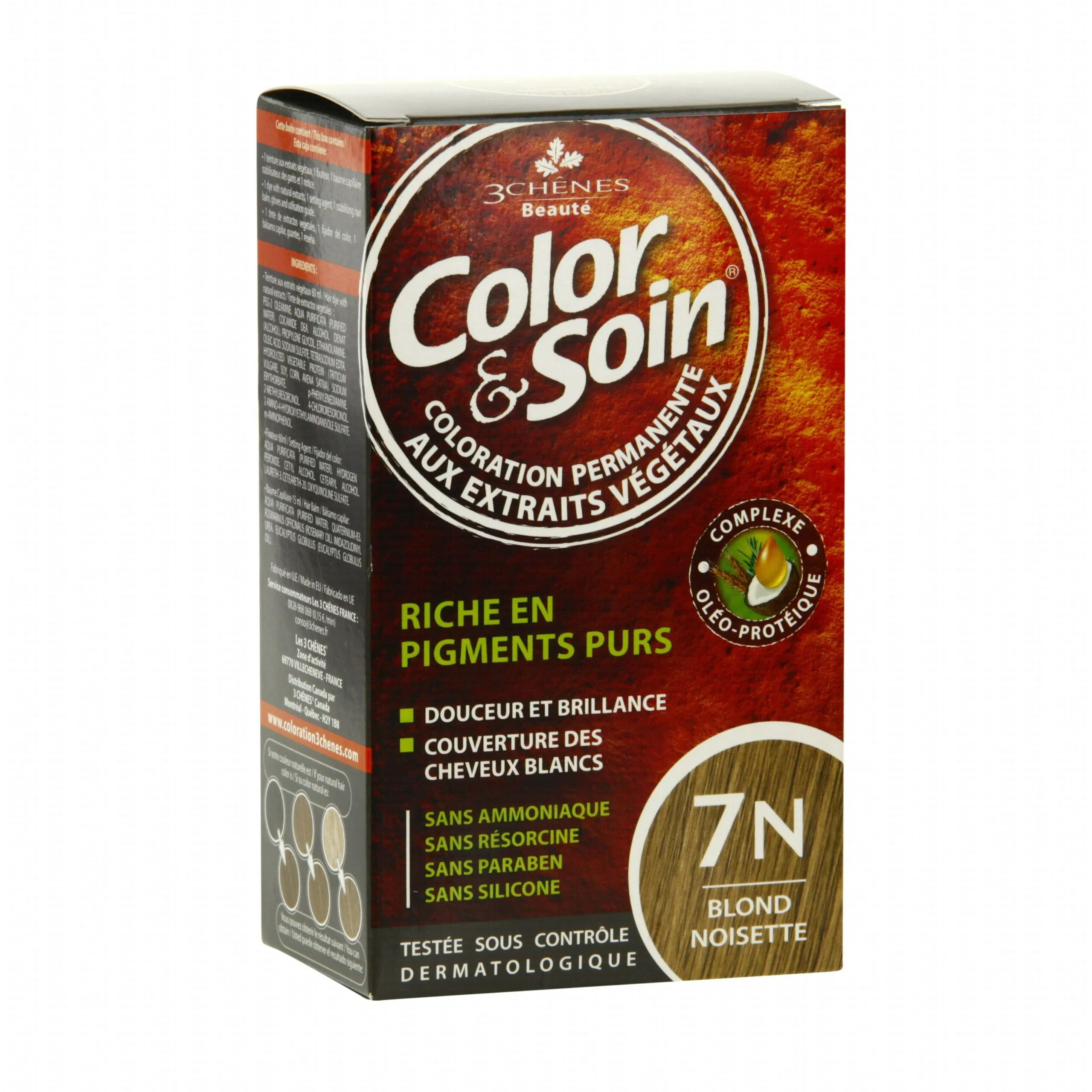 3 Chênes Color et Soin Coloration cheveux Blond Noisette 7N
