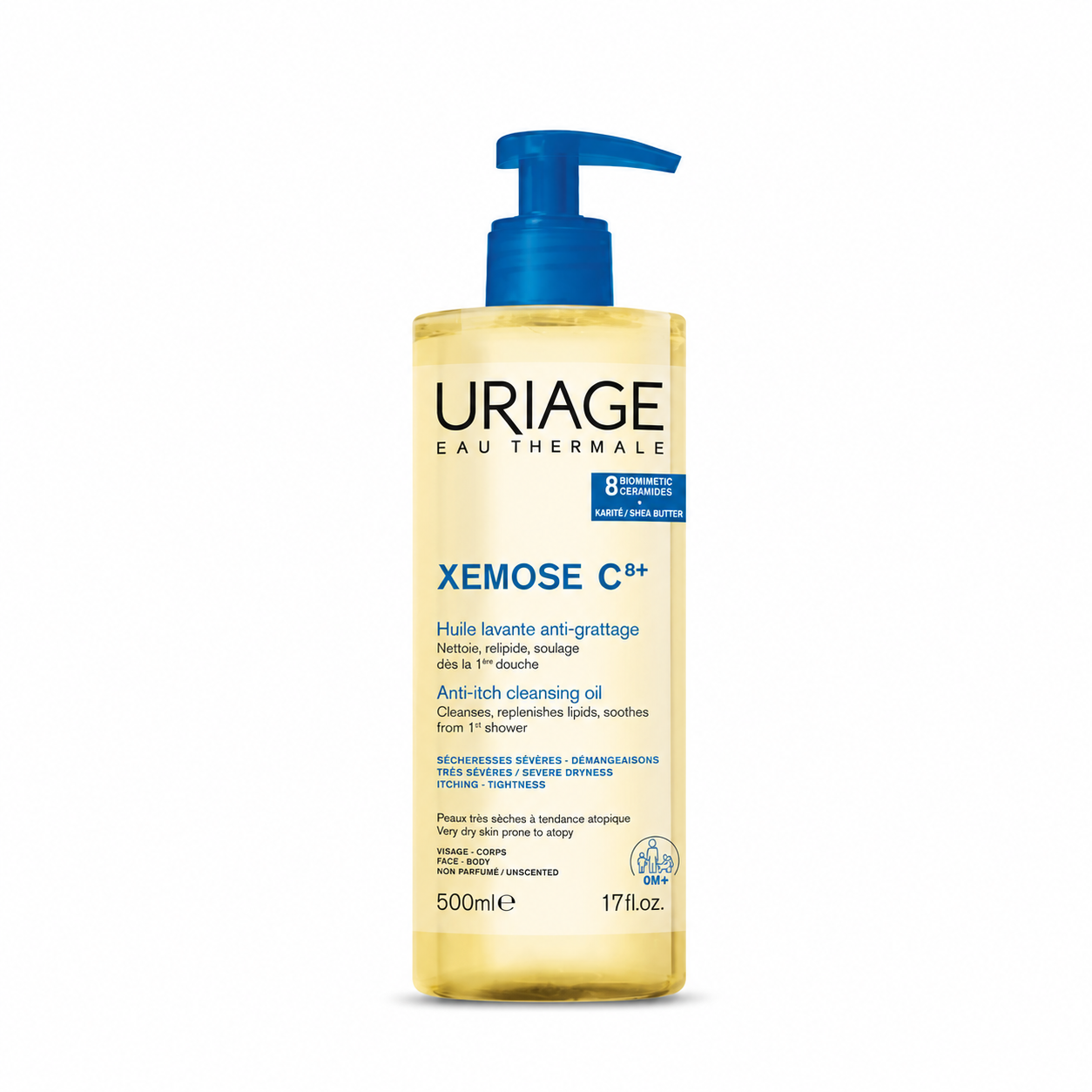 URIAGE XEMOSE C8+ Huile Lavante Apaisante 500mL