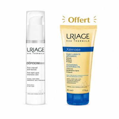 URIAGE Dépiderm Soin Intensif Anti-Tâches 30mL +Xémose Huile Lavante 50mL Offerte