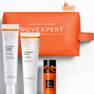 Novexpert Trousse Crème Peeling De Nuit 40ML+L'Exfoliant Expert 50ML+Sérum Booster à La Vitamine C 10ML (OFFERT)