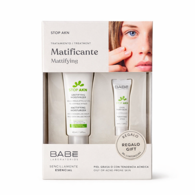 BABE PACK MATIFYING MOISTURISER 50ML+CONTROL GEL 8ML GRATUIT