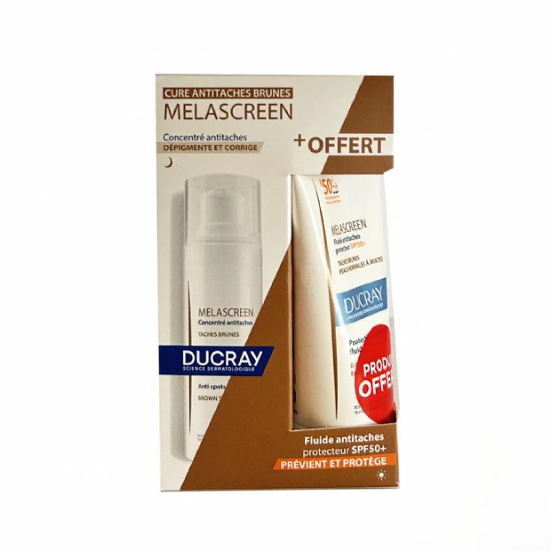 DUCRAY DUO MELASCREEN Concentre antitaches + Fluide Anti Taches SPF50+ OFFERT