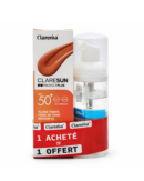 CLARENIA CLARESUN ECRAN FLUIDE TEINTE 01 SPF50+ 50ML + MOUSSE 50ML GRATUIT