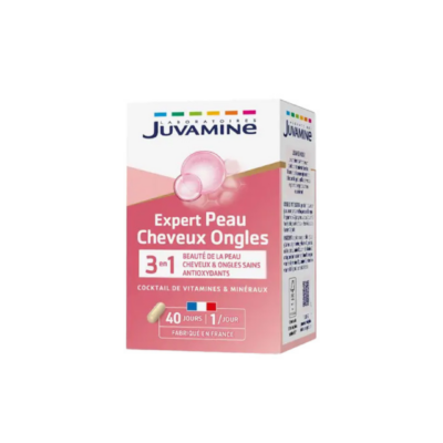 JUVAMINE EXPERT PEAU CHEVEUX ONGLES 3EN1 40 GELULES