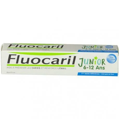 FLUOCARIL JUNIOR DENTIFRICE GEL BUBBLE 6-12 ANS 75 ML