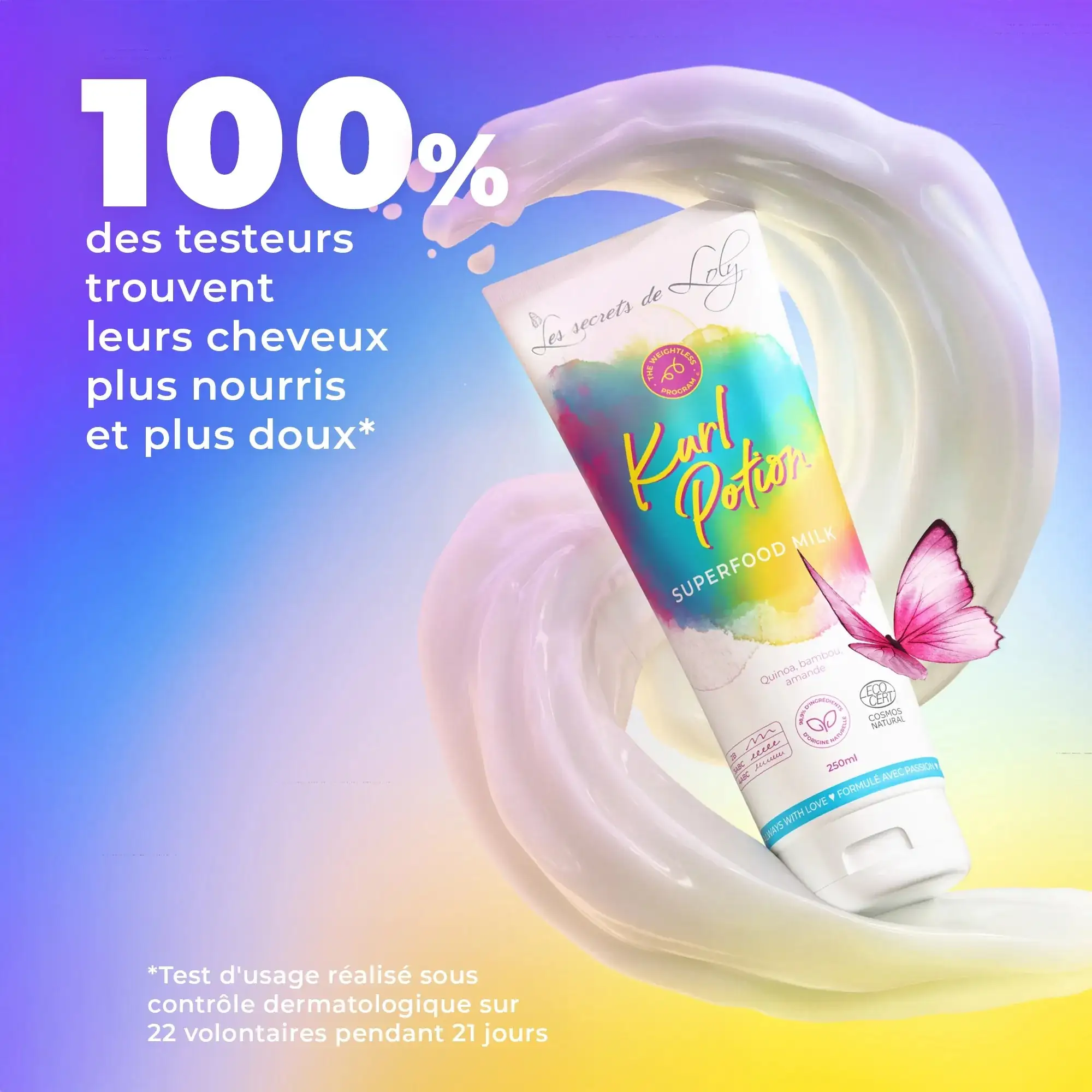 Kurl Potion SuperFood Milk 250 mL Les Secrets de Loly