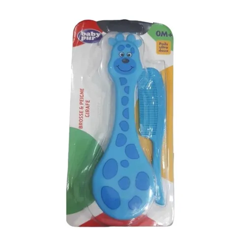 Baby Pur Brosse et Peigne Girafe