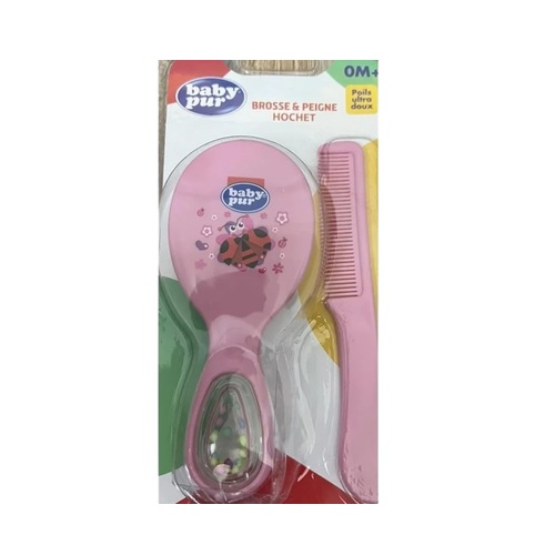 Baby Pur Brosse et Peigne Hochet – Image 2