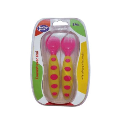 Baby Pur Couverts Avec Etui 8M+