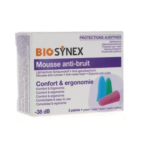 Biosynex Protection Auditive Mousse 3 Paires