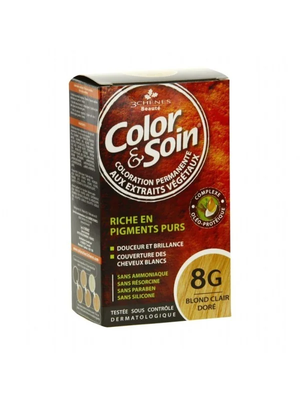 3 CHÊNES COLOR & SOIN COLORATION 8G BLOND CLAIR DORE