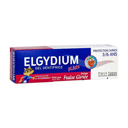 Elgydium Kids Dentifrice Fraise Givrée 3/6 ans