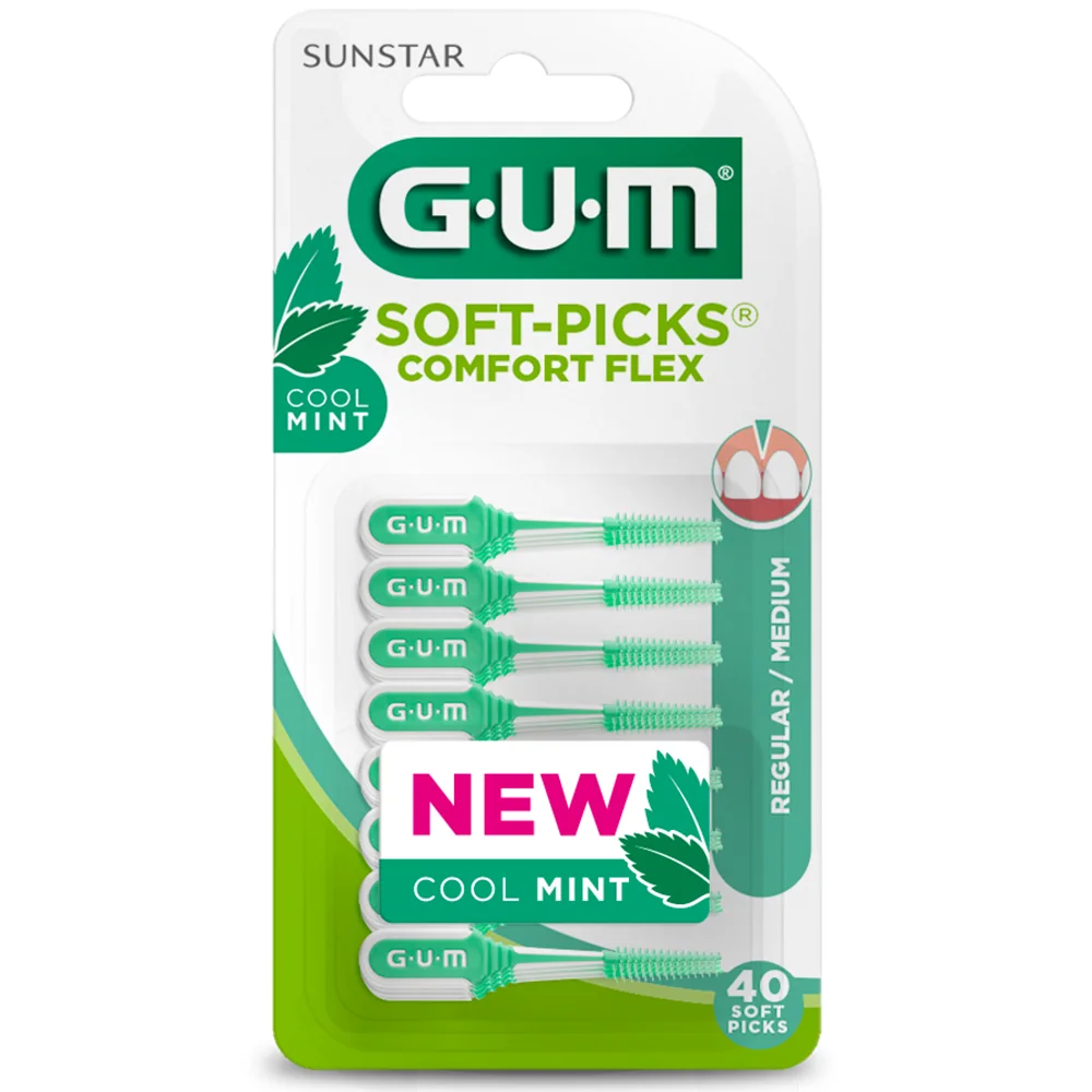 GUM SOFT PICKS COMFORT FLEX 670 MEDIUM