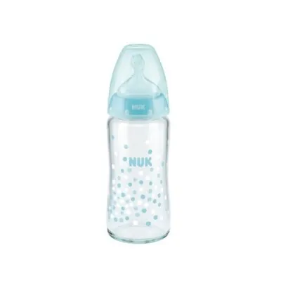 Nuk Biberon First Choice Verre 0-6Mois 240 Ml