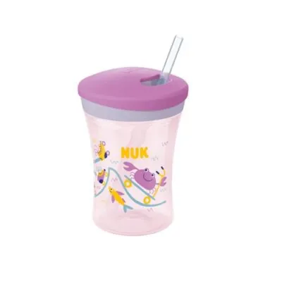 Nuk Cup Action + Paille 12+Mois 230 Ml