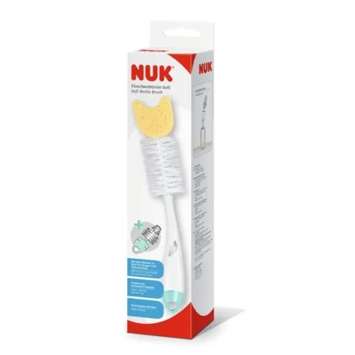 Nuk Goupillon Soft 2en1 avec Embout Eponge
