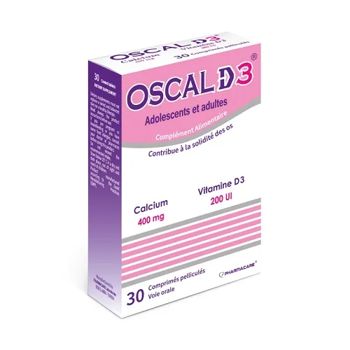 Pharmacare Oscal D3 – 30 Comprimés