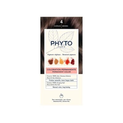 Phyto Color Coloration Permanente Châtain 4