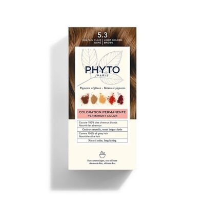 Phyto Color Coloration Permanente Châtain Clair Doré 5.3
