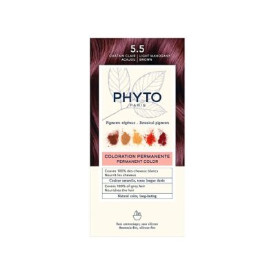 Phyto Color Coloration Permanente Chatain Clair Acajou 5.5
