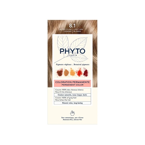Phyto Color Coloration Permanente Blond Clair Cendre 8.1