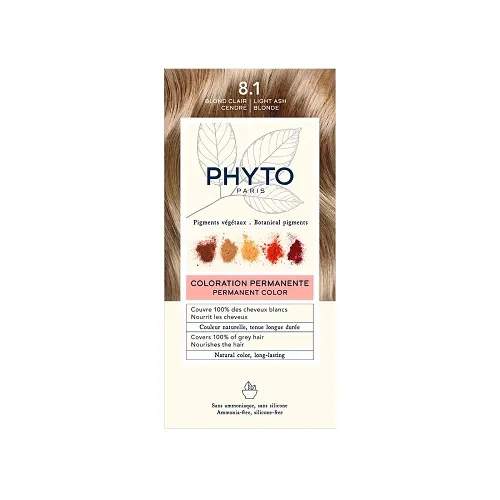 Phyto Color Coloration Permanente Blond Clair Cendre 8.1