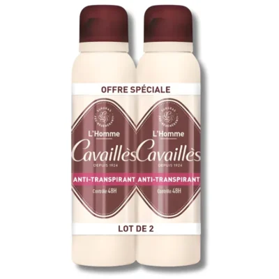 ROGÉ CAVAILLÈS - LOT DE 2 ANTI-TRANSPIRANT 48H HOMME SPRAY 150 ML