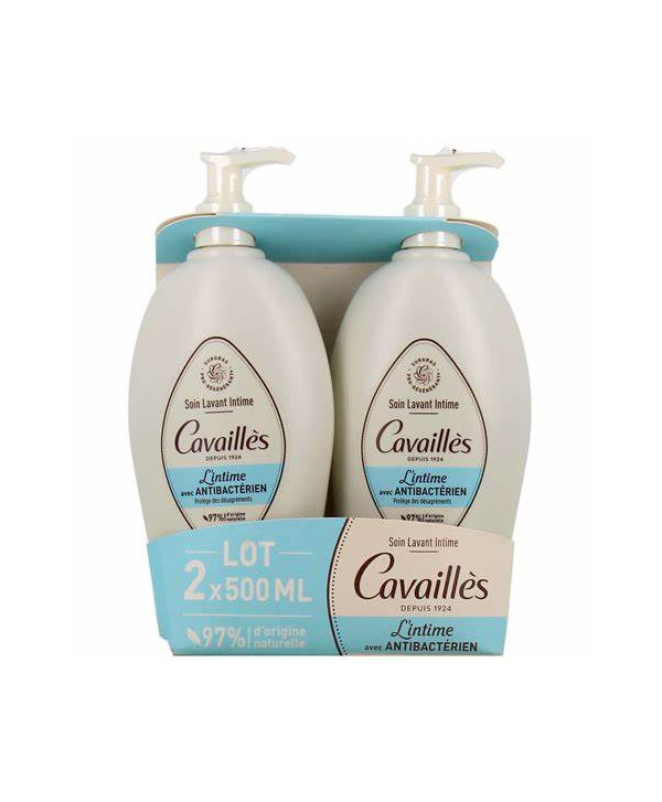 Rogè Cavaillès Gel Intime Antibactérien Lot de 2 * 250 ml