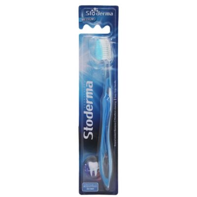 Stoderma Brosse à Dents Medium Bleu