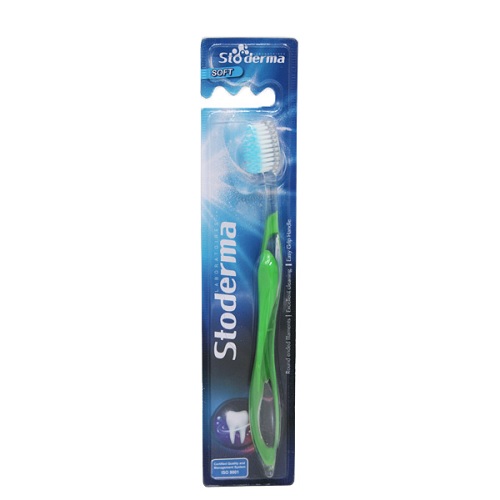 Stoderma Brosse à Dents Souple Vert