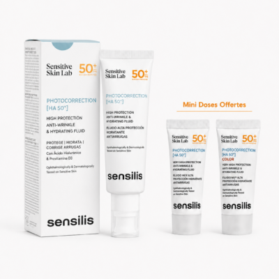SENSILIS Photocorrection HA 50+ Fluide SPF50+ + 2 Mini Doses 5mL (Offertes)
