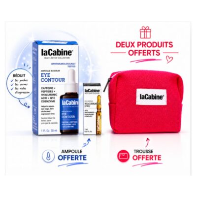 LaCabine Eye Contour Sérum 30ml + Une Trousse et 1 ampoule 1mL Offertes