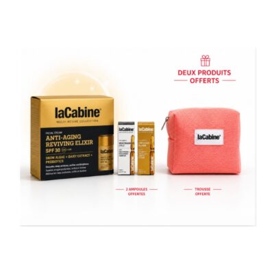 LACABINE Anti-Aging Reviving Elixir Cream 50 mL + Trousse et 2 Ampoules Offertes